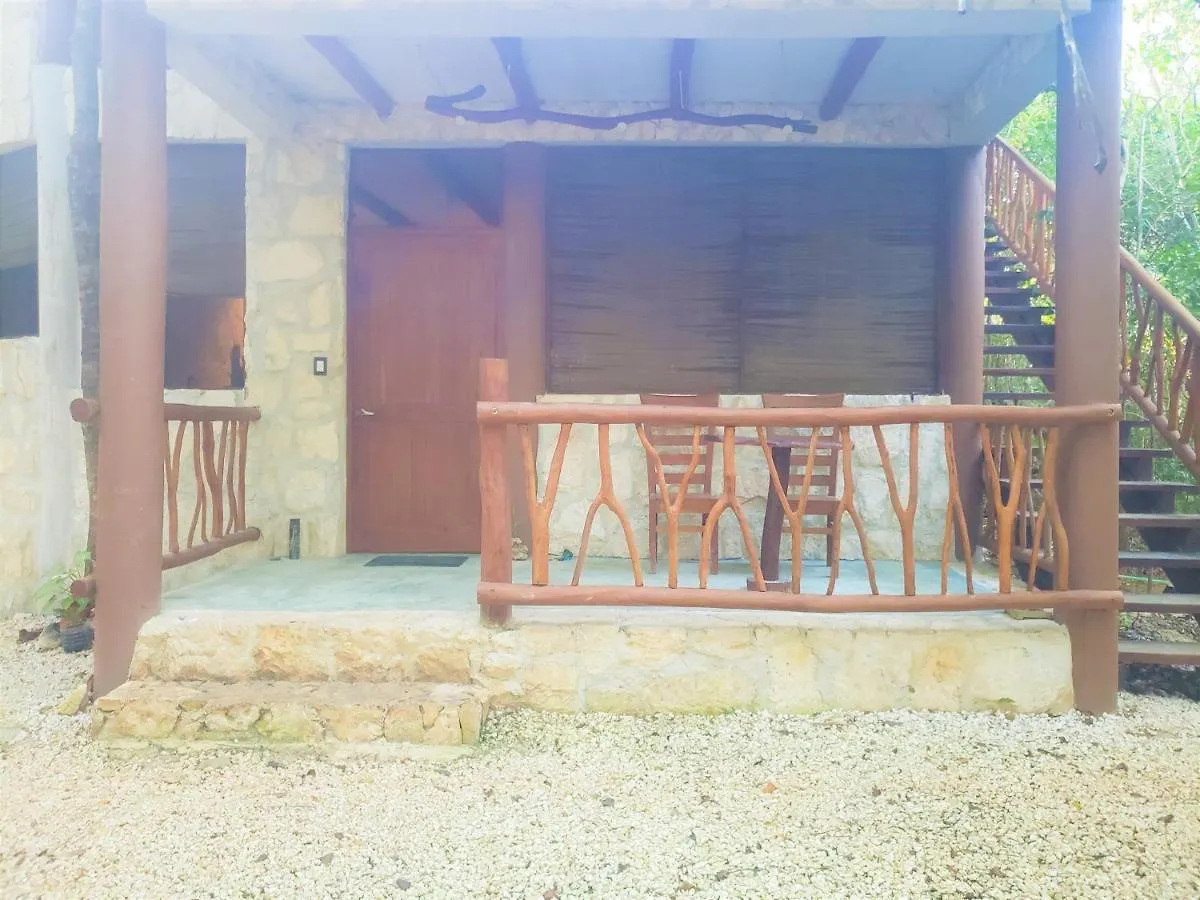 Camping Aldea Maya-Ha Cabañas con cenotes Puerto Morelos